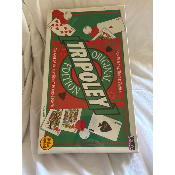 Tripoley Original Edition Card Game Michigan Rummy Hearts Poker Family Fun Ages - Picture 1 of 12